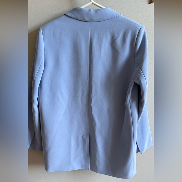 Zara Tailored Blazer in Soft Blue – Size S (Modern & Chic) - Picture 3 of 4